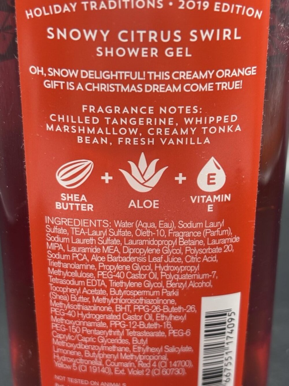 Bath & Body Works Snowy Citrus Swirl Shower Gel Wash 10 fl oz Christmas Orange - Picture 10 of 16
